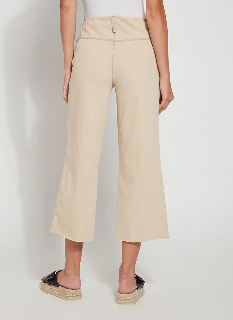Cropped Zig Zag Denim Wide Leg - Arizona Sand (25" Inseam)