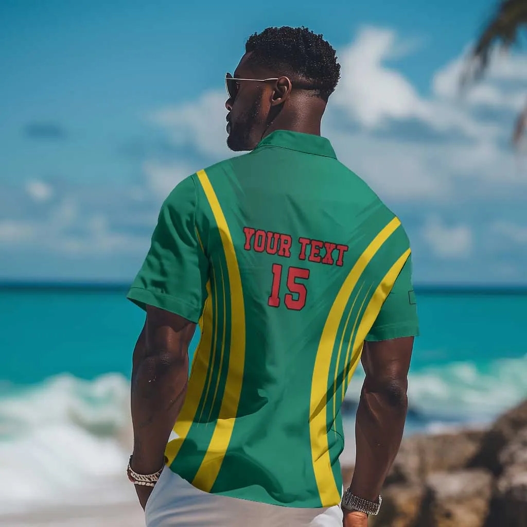 Custom Afro Cameroun Football Hawaiian Shirt Go Les Lions Indomptables LT15