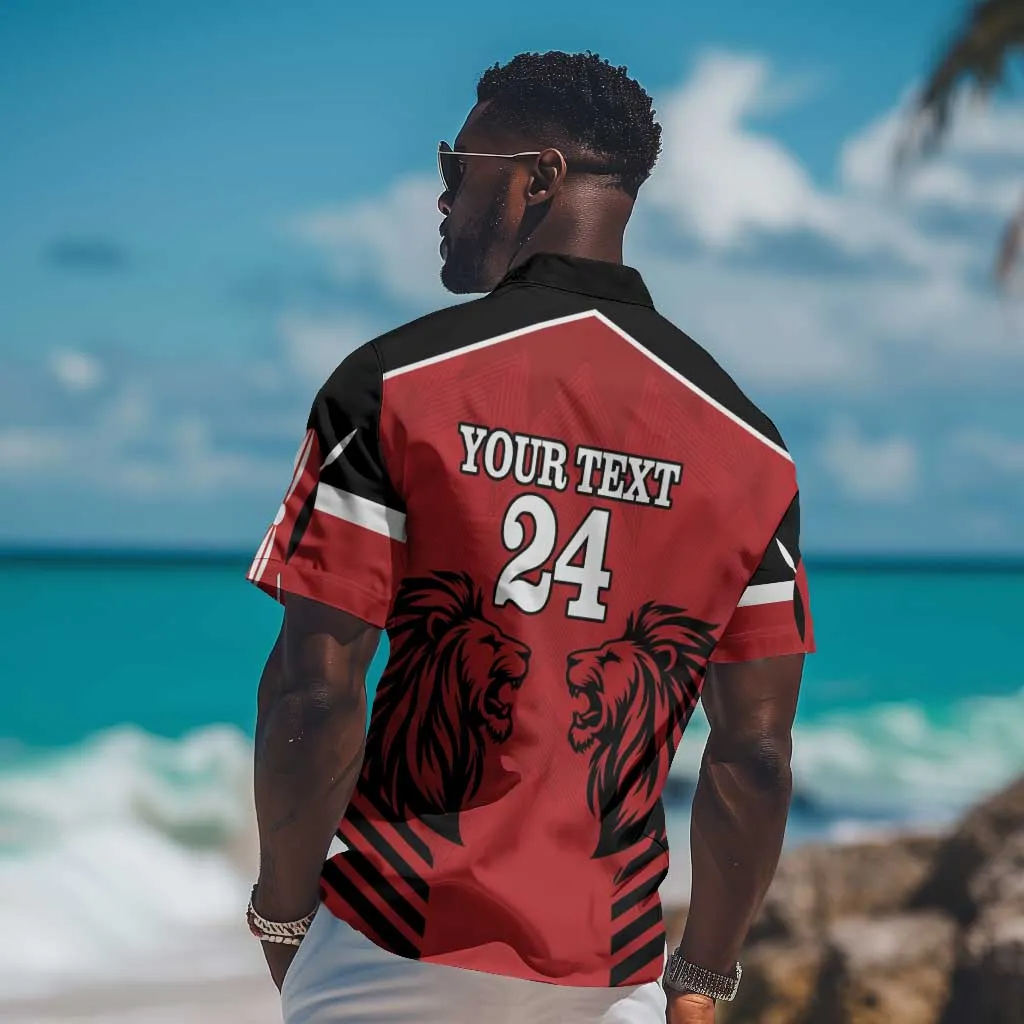 Custom Afro Kenya Rugby Hawaiian Shirt African Lion Head LT18