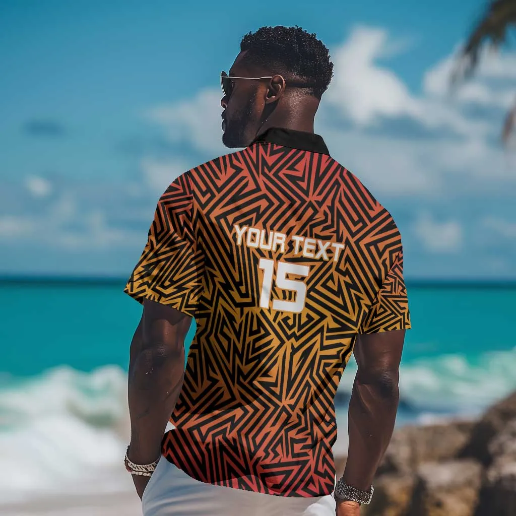 Custom Afro South Africa Cricket Hawaiian Shirt Eastern Cape - Go Sunrisers LT15