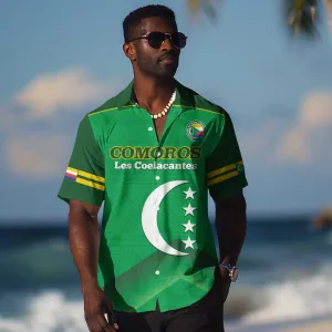 Custom Comoros Football Hawaiian Shirt Allez Les Coelacantes LT14