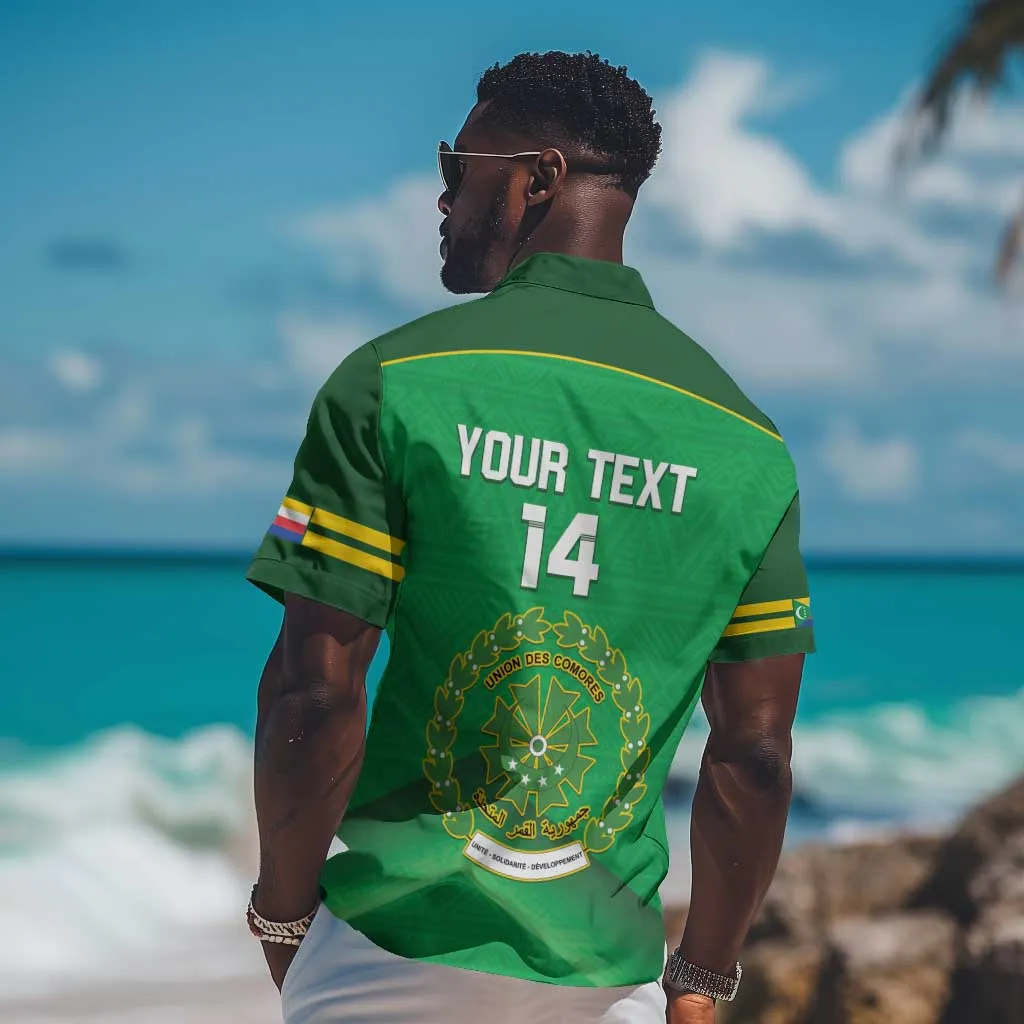 Custom Comoros Football Hawaiian Shirt Allez Les Coelacantes LT14