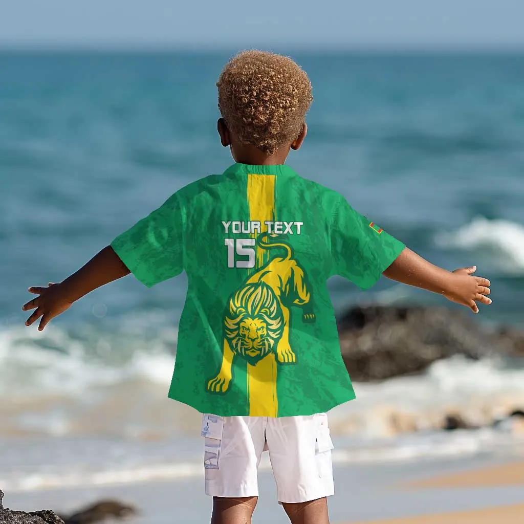 Custom Mauritania Football Kid Hawaiian Shirt Go Lions of Chinguetti LT15
