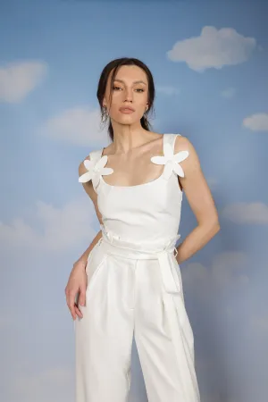 Daisy Top - White