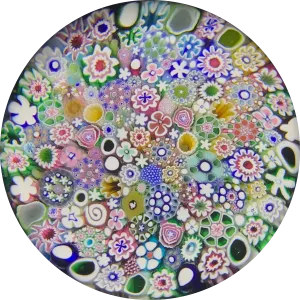 Damon MacNaught 2020 Complex Closepack Millefiori Including including a “Hidden Silhouette” & Rose Canes