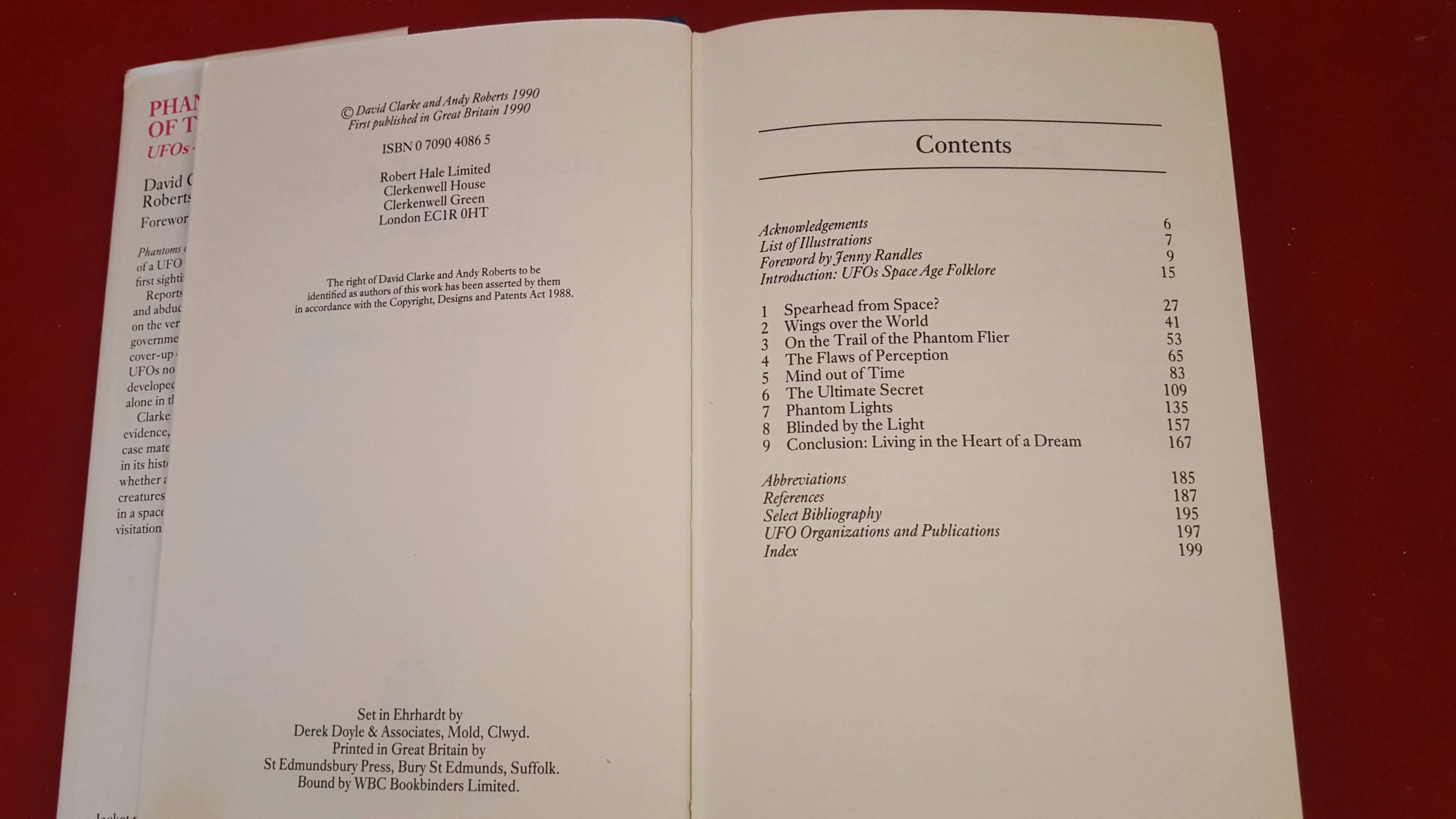 David Clarke and Andy Roberts - Phantoms Of The Sky UFOs-A Modern Myth? Robert Hale, 1990, 1st Signed