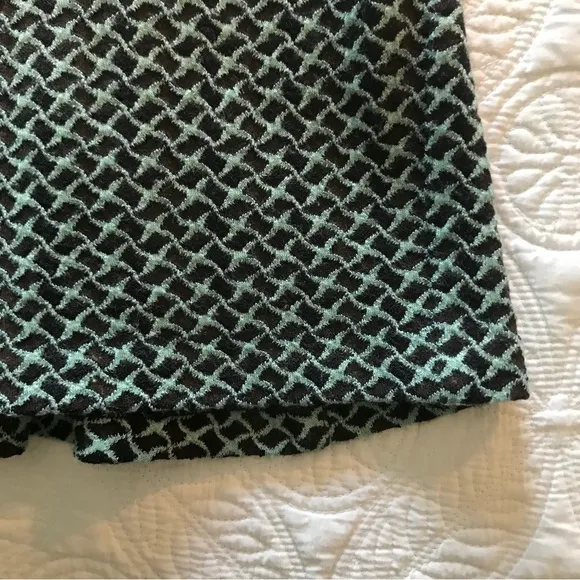 Diane von Furstenberg Wool Knit Fishtail Hem Mini Skirt Size 6 EUC