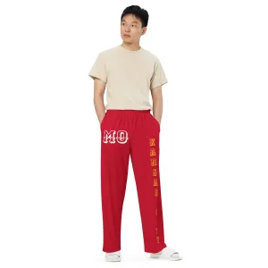 DJD MO- "It's A KC Thang" Unisex Wide-Leg Pants Red/Yellow/White