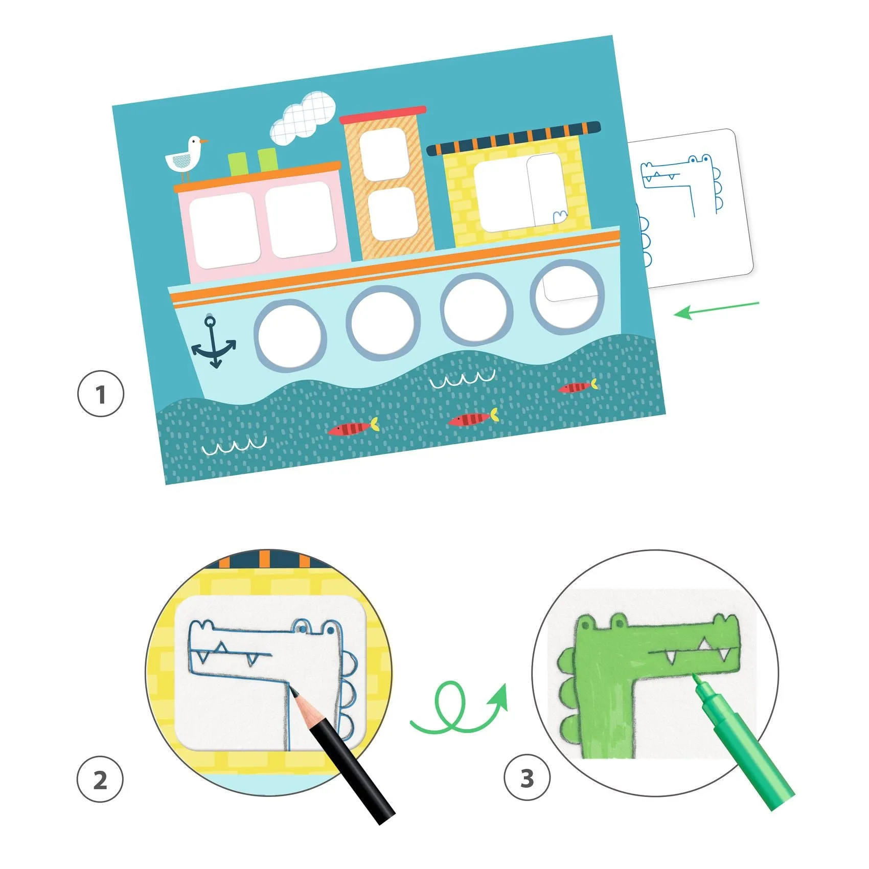 Djeco - Tracing Is An Art drawing activity kit