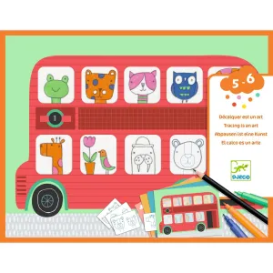 Djeco - Tracing Is An Art drawing activity kit