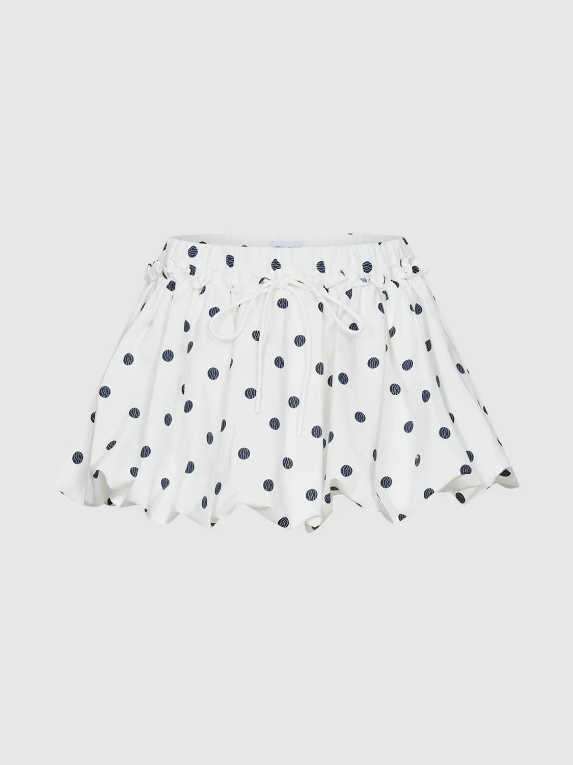 Dotted Mini A-Line Skirts