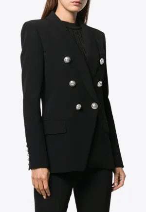 Double-Breasted Fitted Blazer