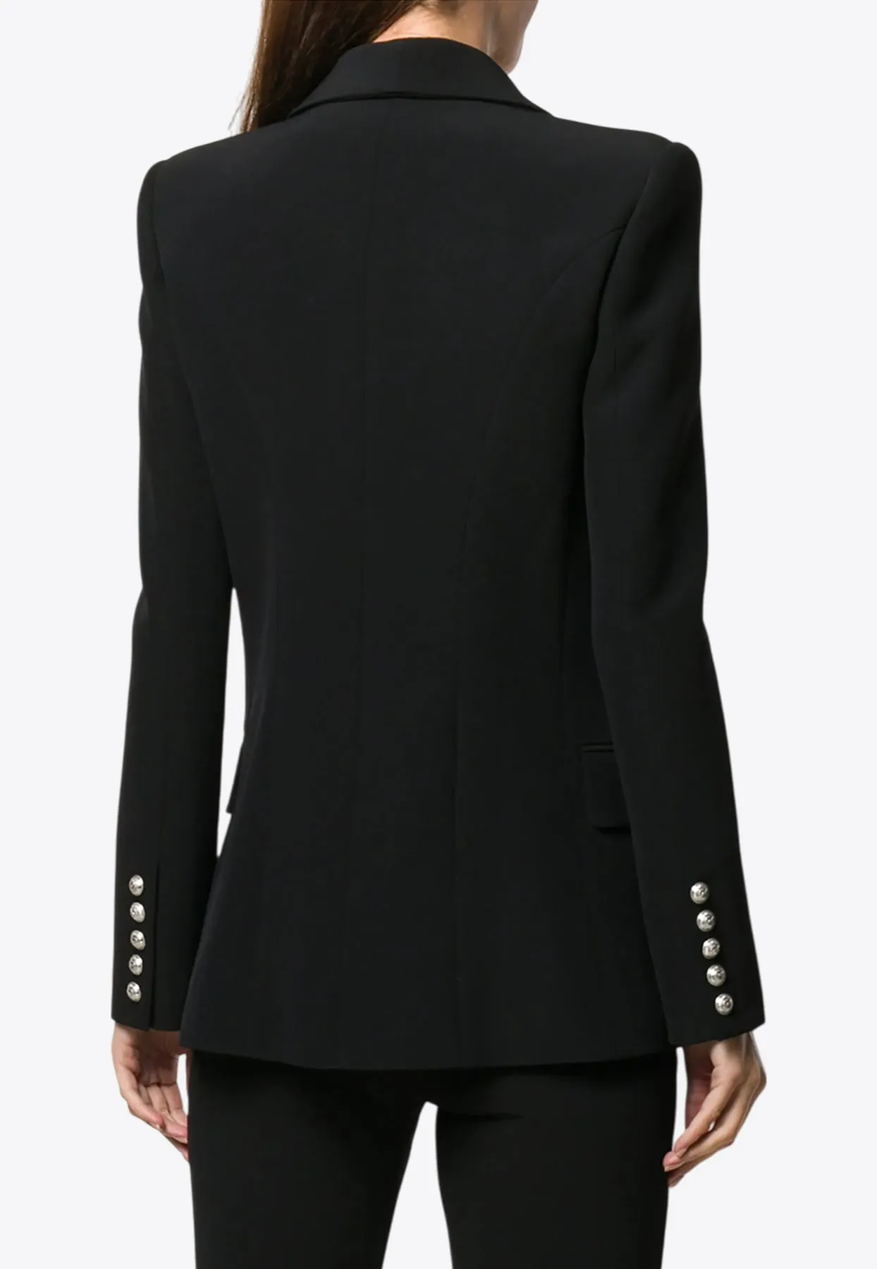 Double-Breasted Fitted Blazer