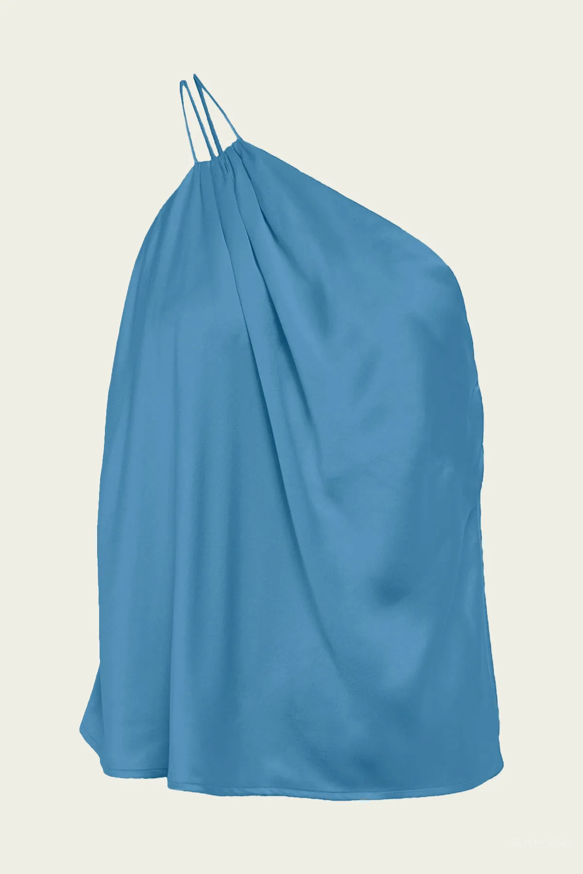 Double Strap Top in Dusty Blue