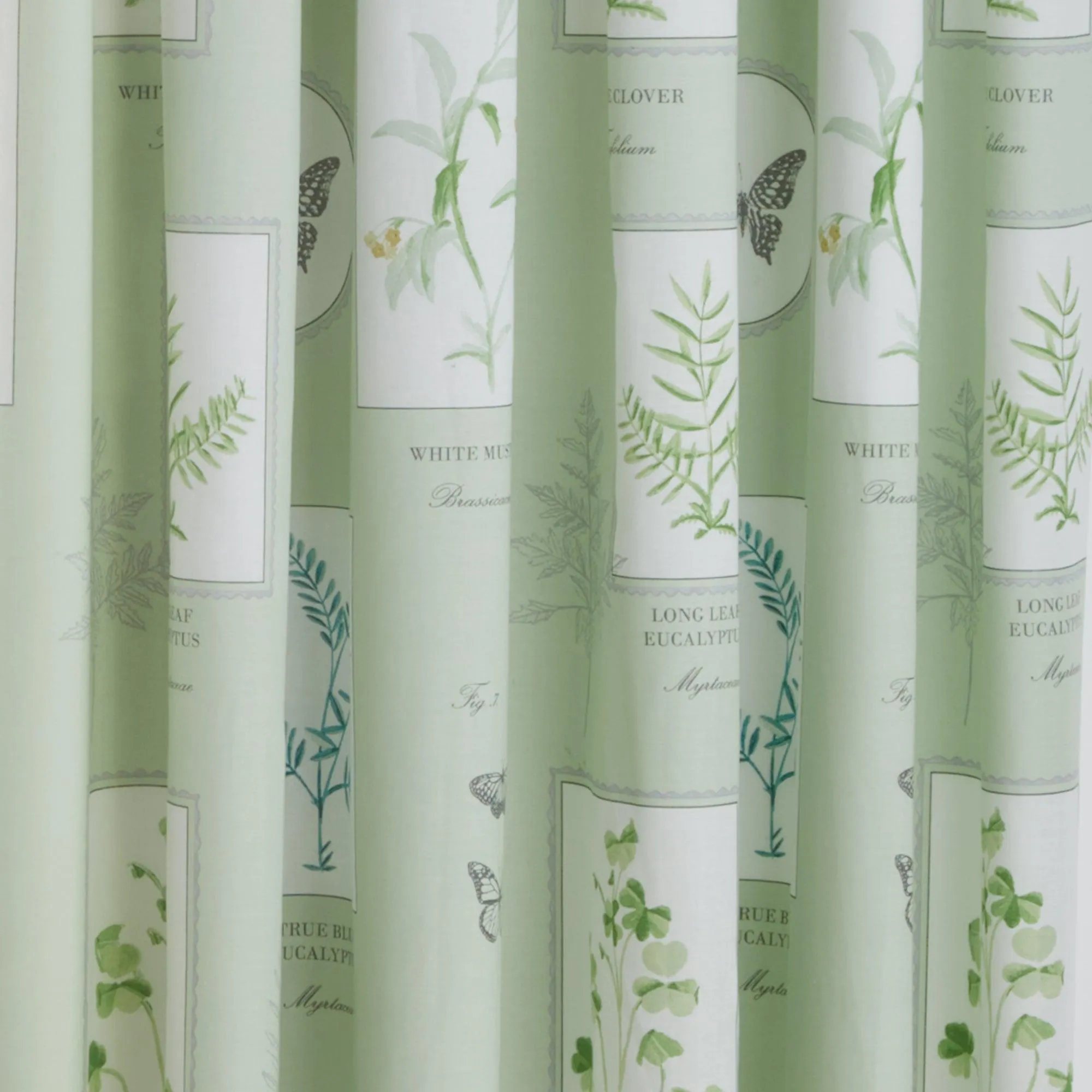 Dreams & Drapes Floral Garden Pencil Pleat Curtains  - Green