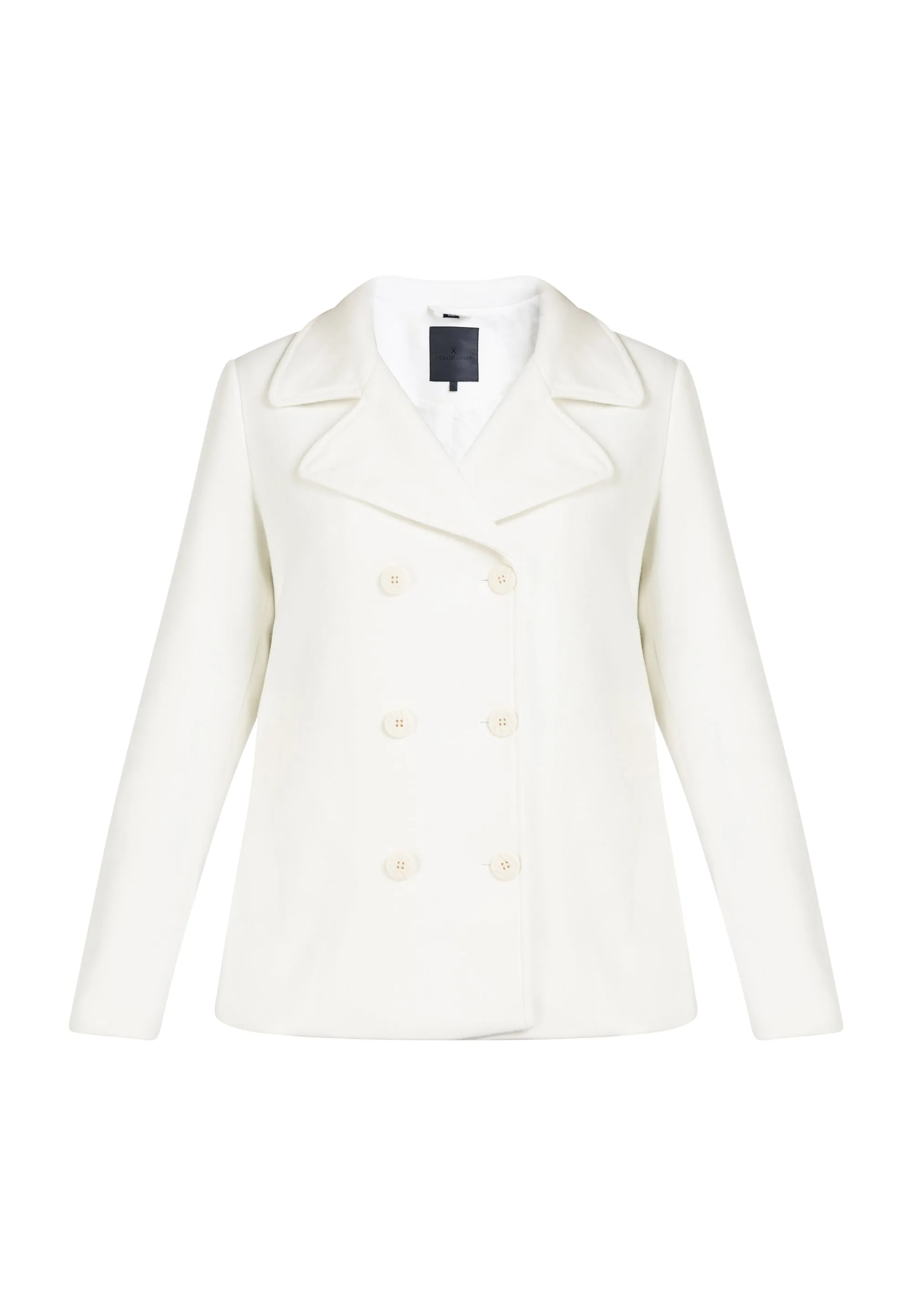 Dreimaster klassik Women's Transitional Pea Coat Made Of A Wool Blend