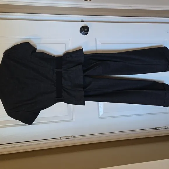 Dressbarn Womens Pantsuit Black Size S/6