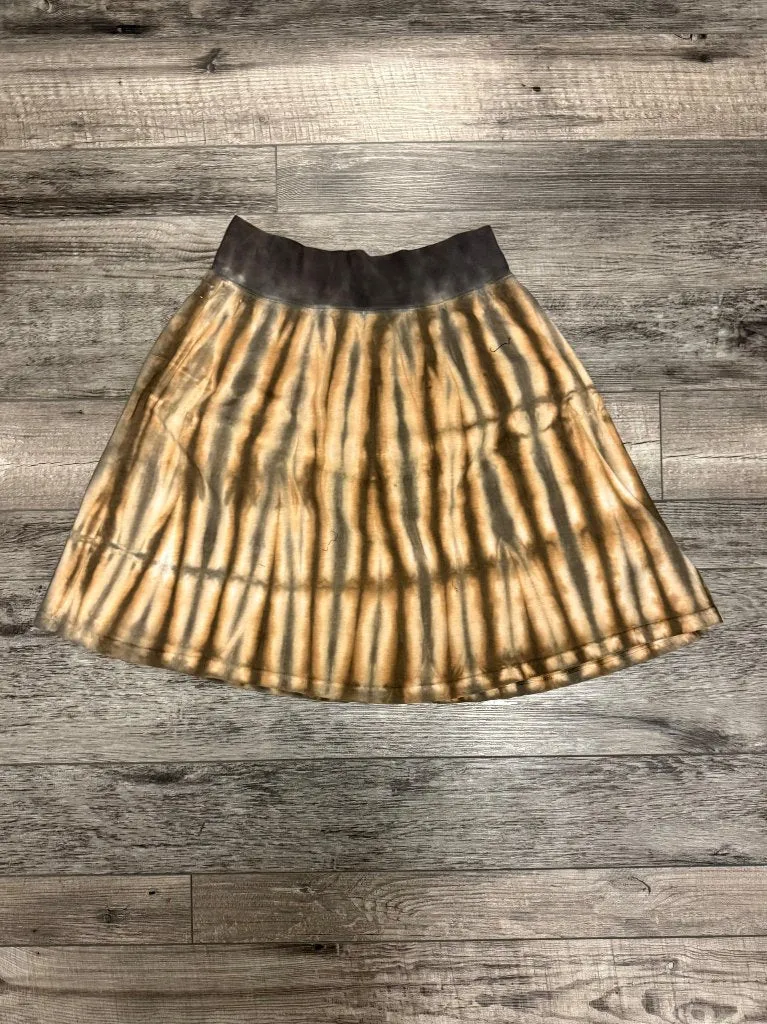 DYED COTTON A-LINE SKIRT