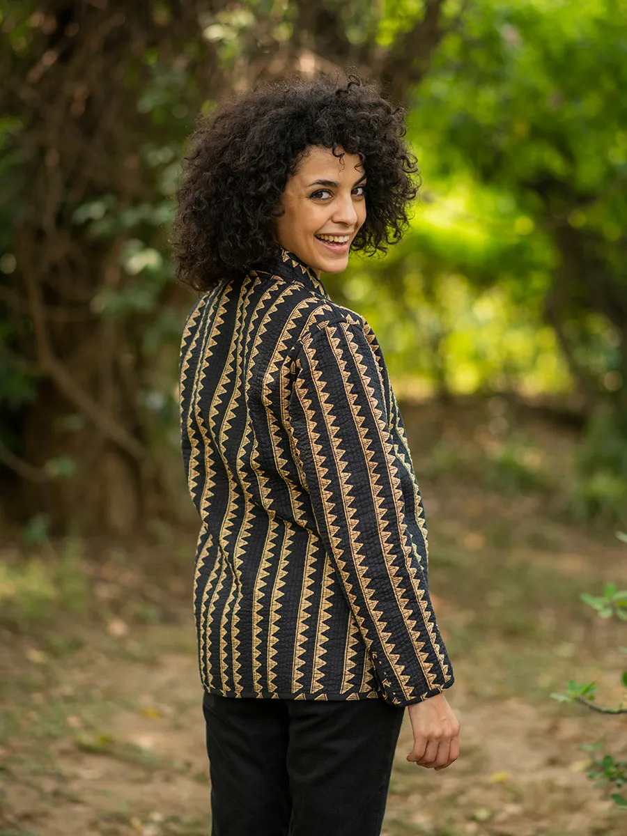 Easy Fit Jacket Rev : Malabar Black