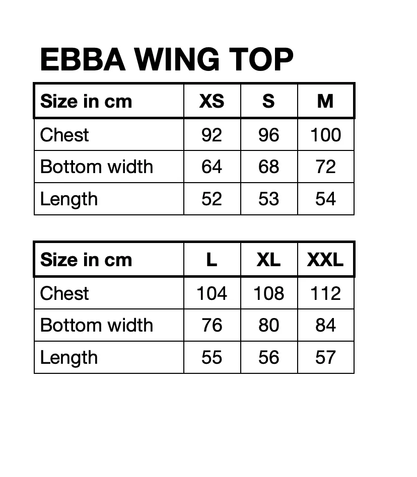 Ebba Wing top - Black