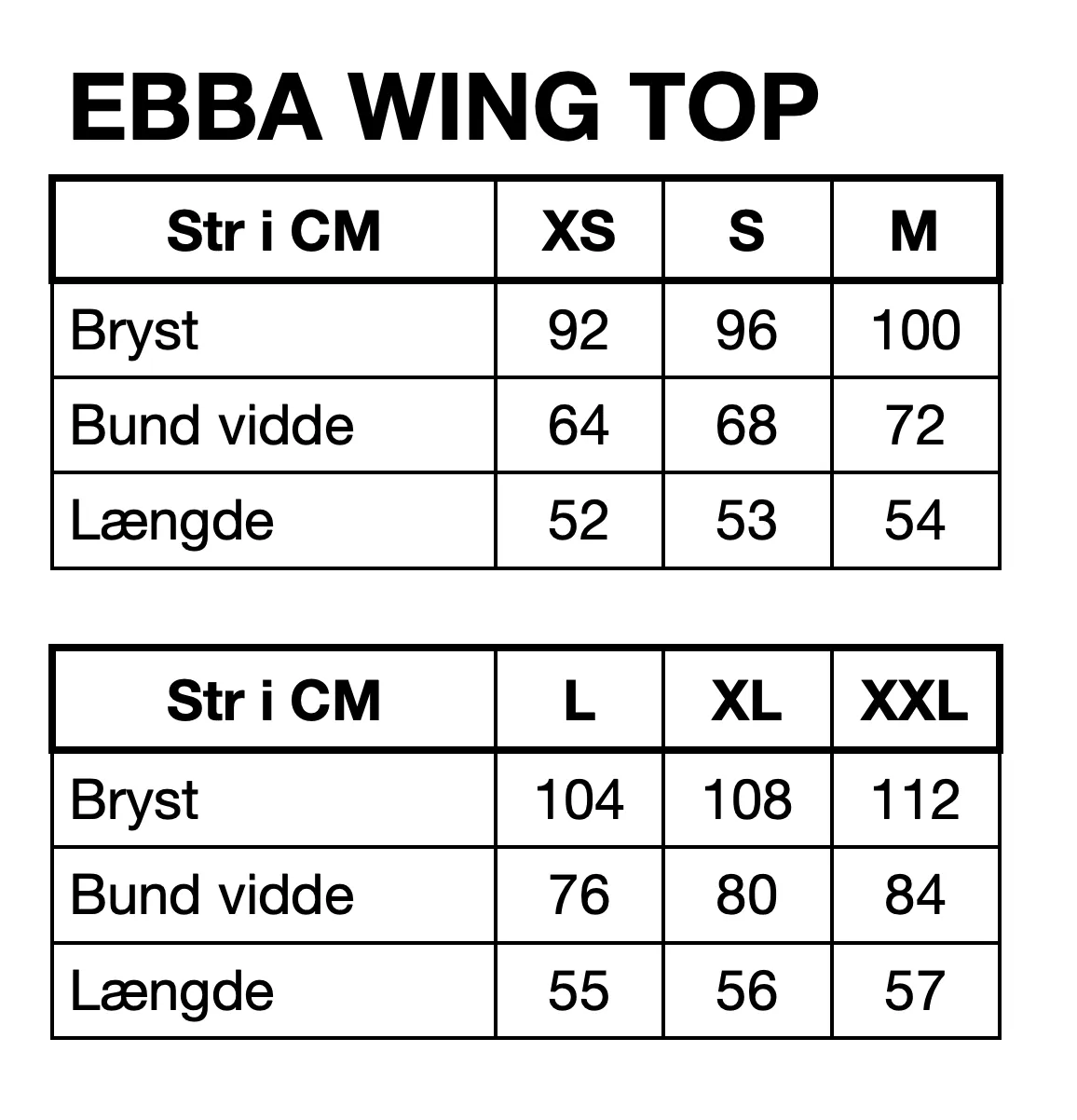 Ebba Wing top - Black