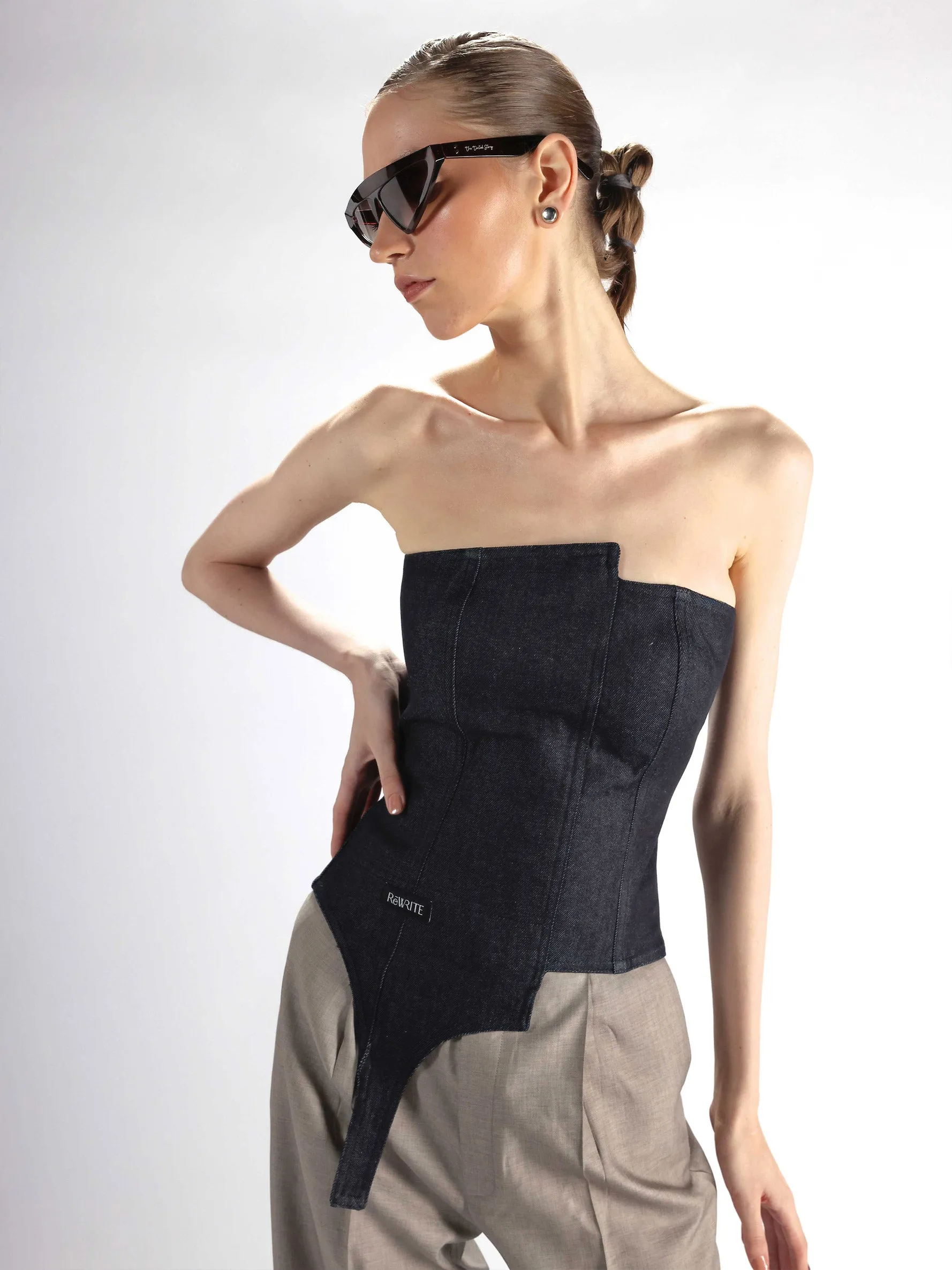 Edith Corset: Indigo