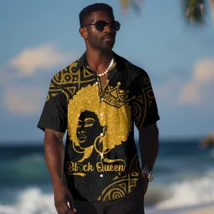Educated Black Queen Hawaiian Shirt African Women DT02