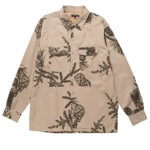 EG Classic Shirt 23F1A005 Khaki Pinecone Print