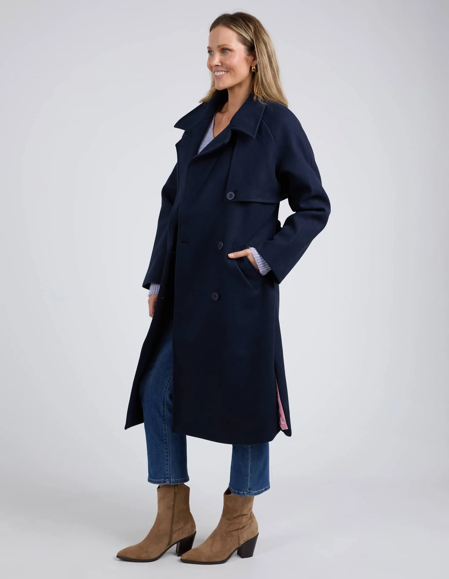 ELM Clemence Coat - Dark Sapphire