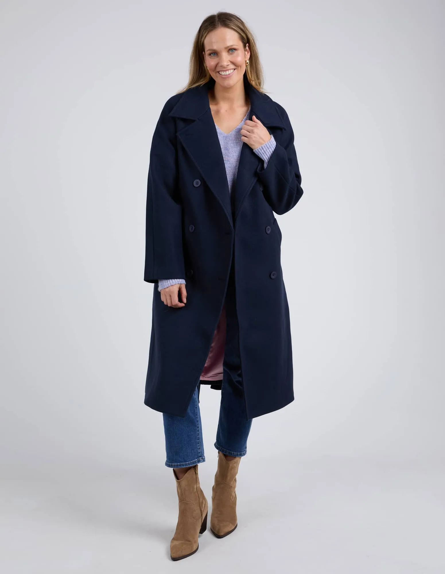 ELM Clemence Coat - Dark Sapphire