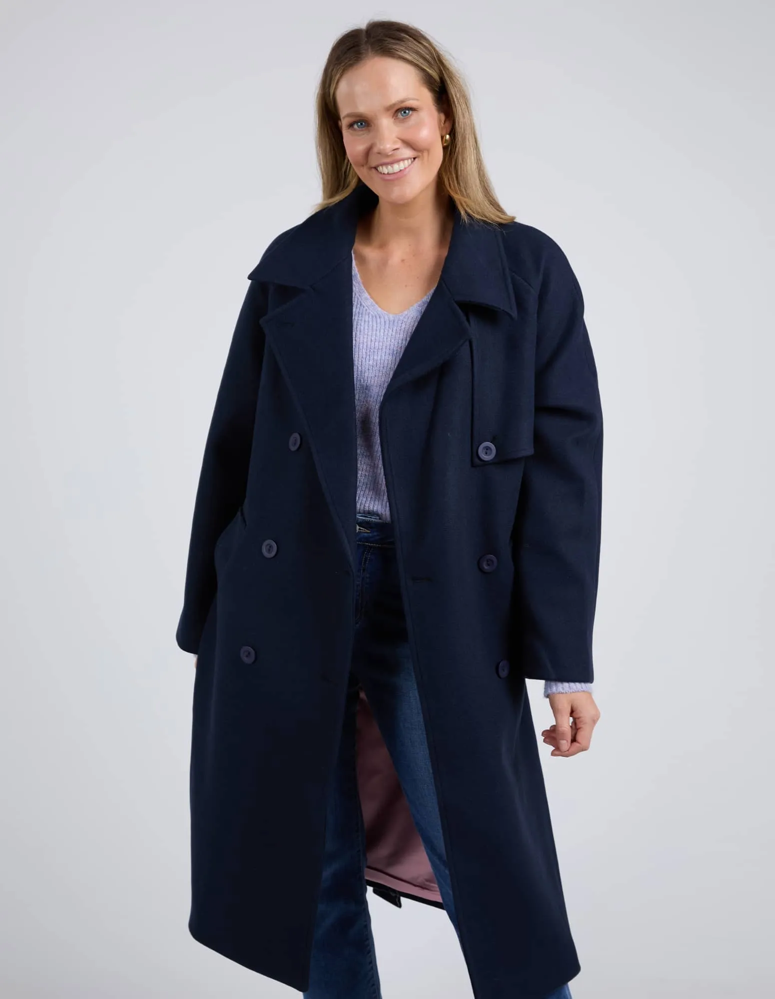 ELM Clemence Coat - Dark Sapphire