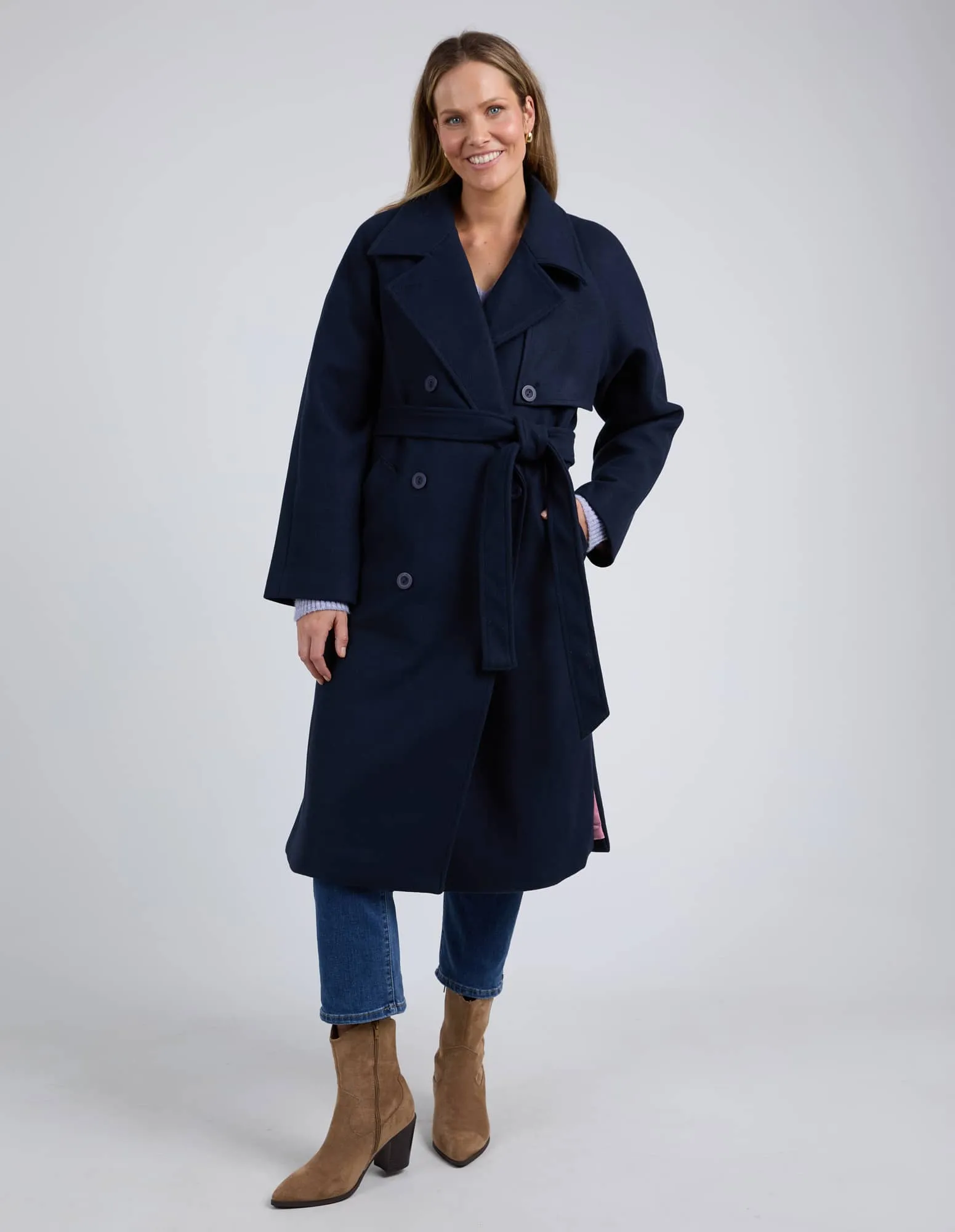 ELM Clemence Coat - Dark Sapphire