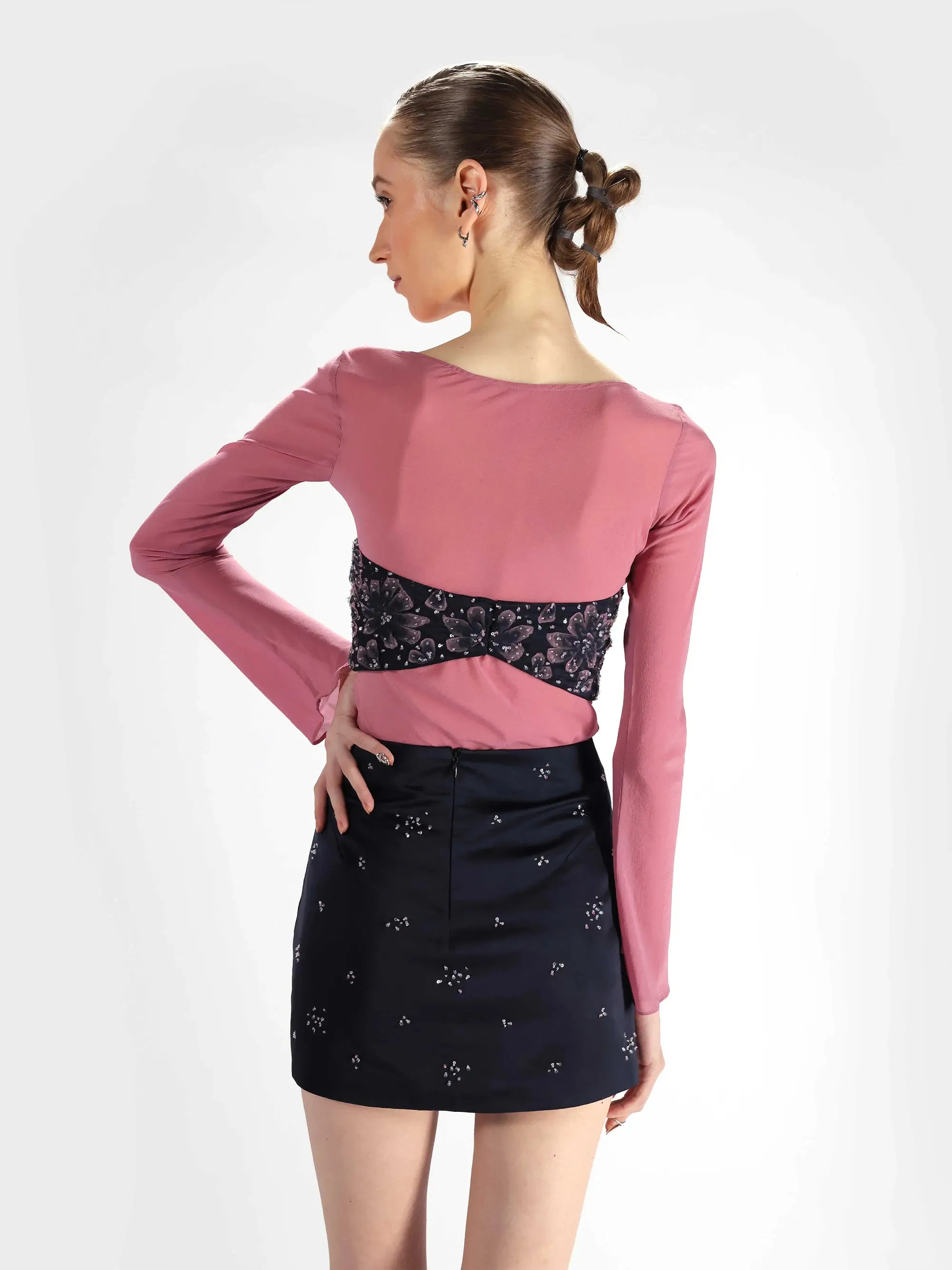 Embroidered Set in Pink
