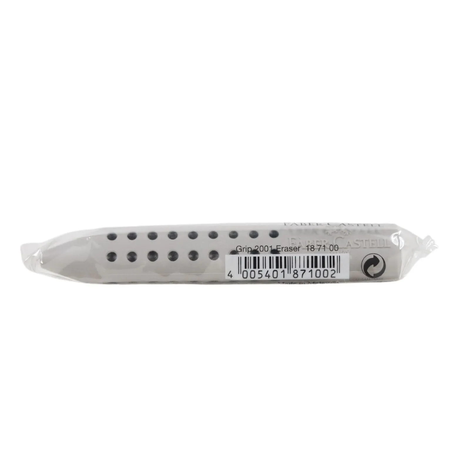 Faber-Castell - Grip 2001 Triangular Eraser Grey