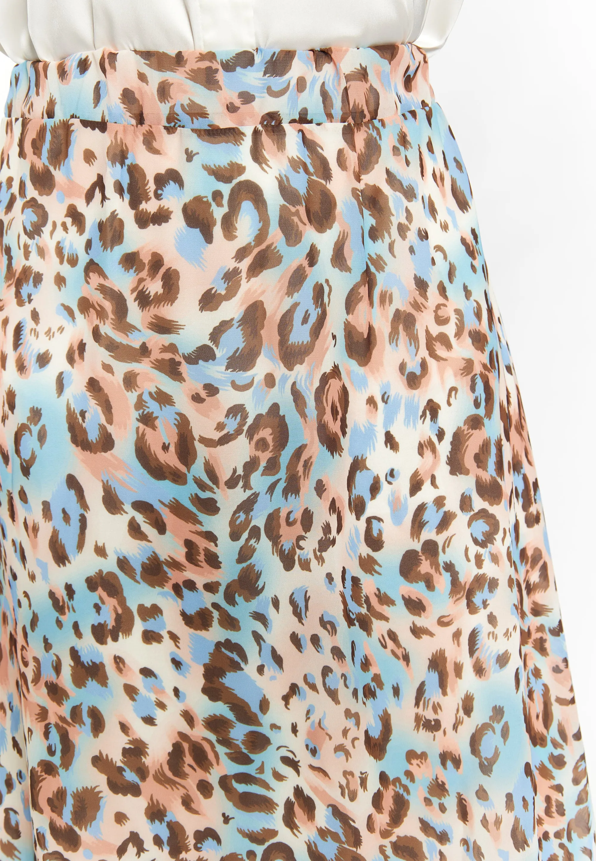 faina Women's Skirt With Leopard Print