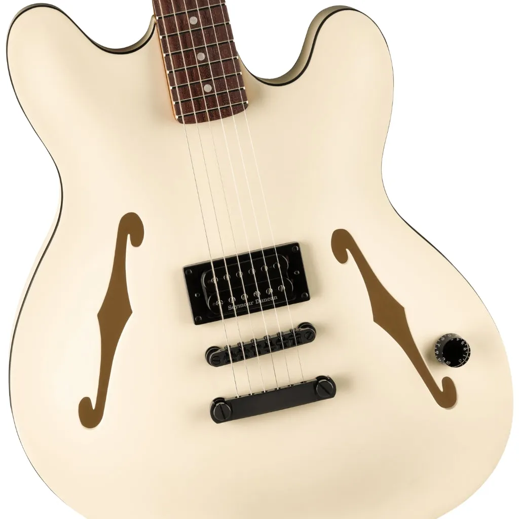 Fender Tom Delonge Starcaster in Satin Olympic White