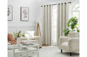 FILIGREE Weylands Blockout Pencil Curtains (Set of 2) - BIRCH