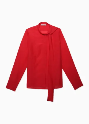 Fitted Scarf Shirt