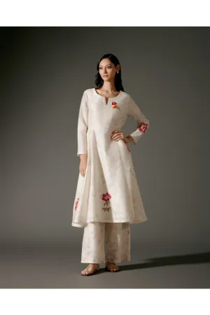 Flared A-Line Tunic Set in Chanderi Silk