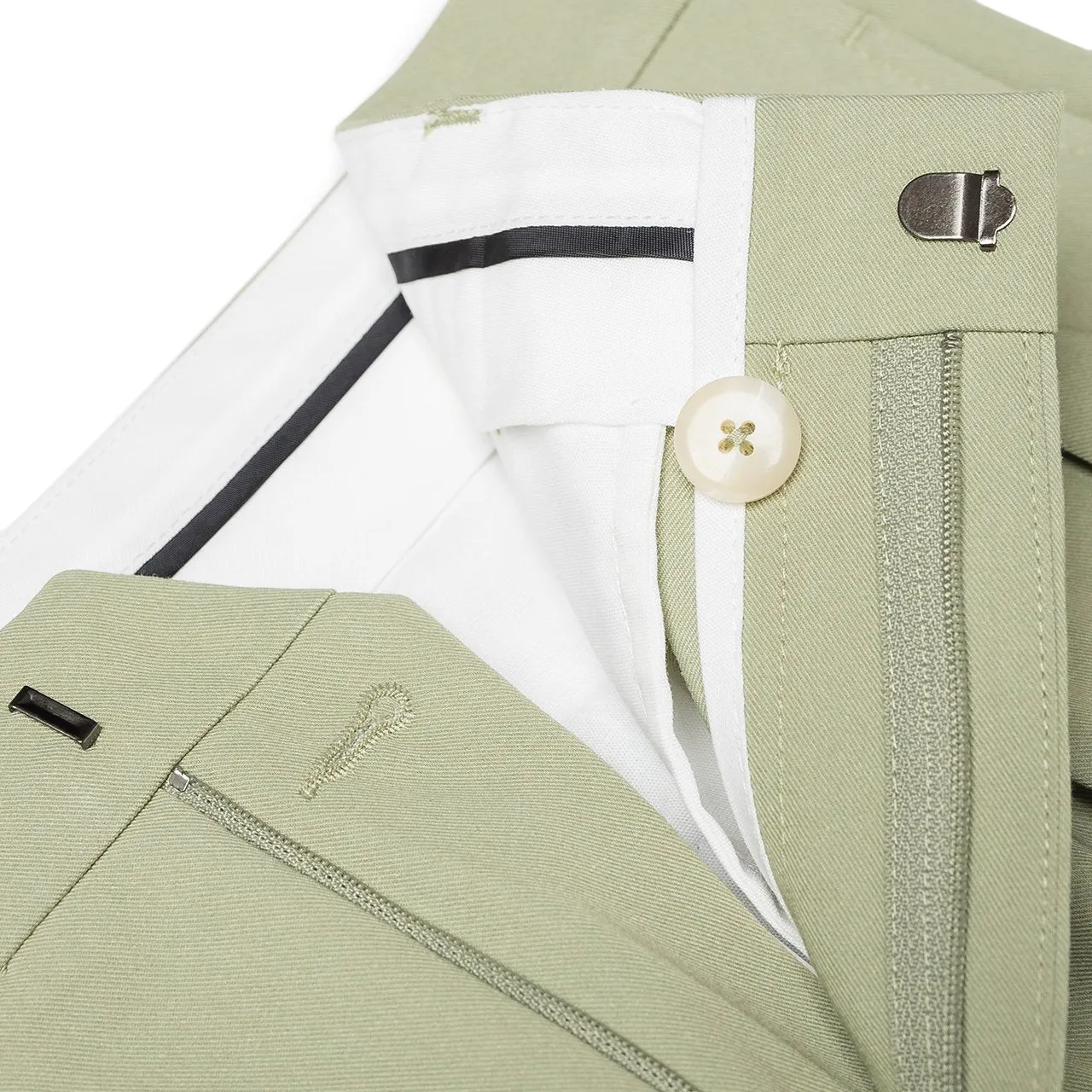 fucking awesome pleated pants (soft lime)