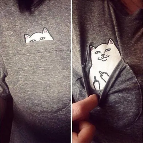 Funny Middle Finger Cat Shirt for Women - Holiday Sale!