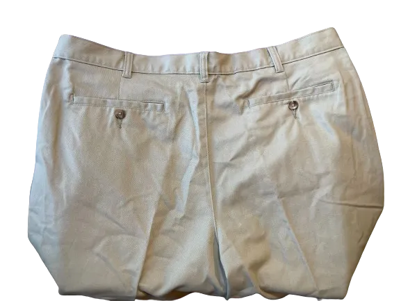 George Beige Pleated Casual Pants