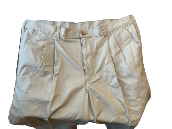 George Beige Pleated Casual Pants
