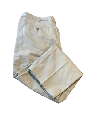 George Beige Pleated Casual Pants