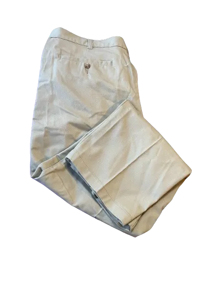 George Beige Pleated Casual Pants