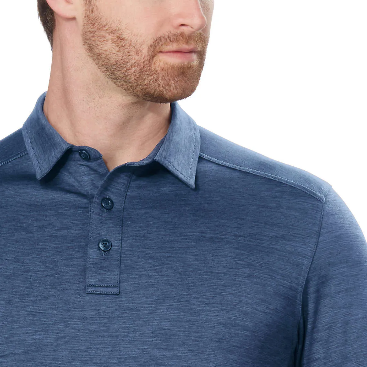 G.H. Bass & Co Men's Short Sleeve 3 Button Polo Shirt