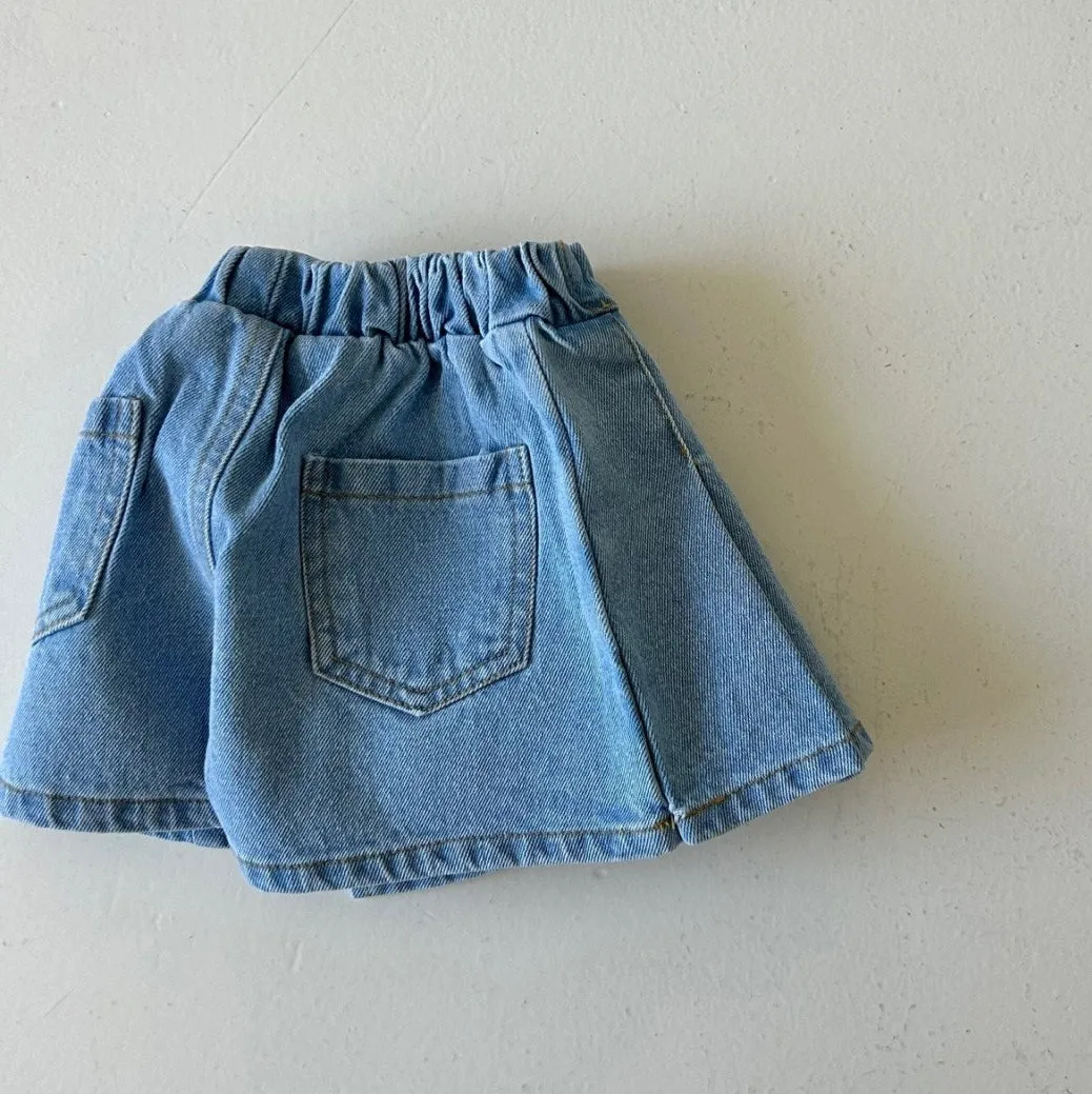 Girls Denim Skort
