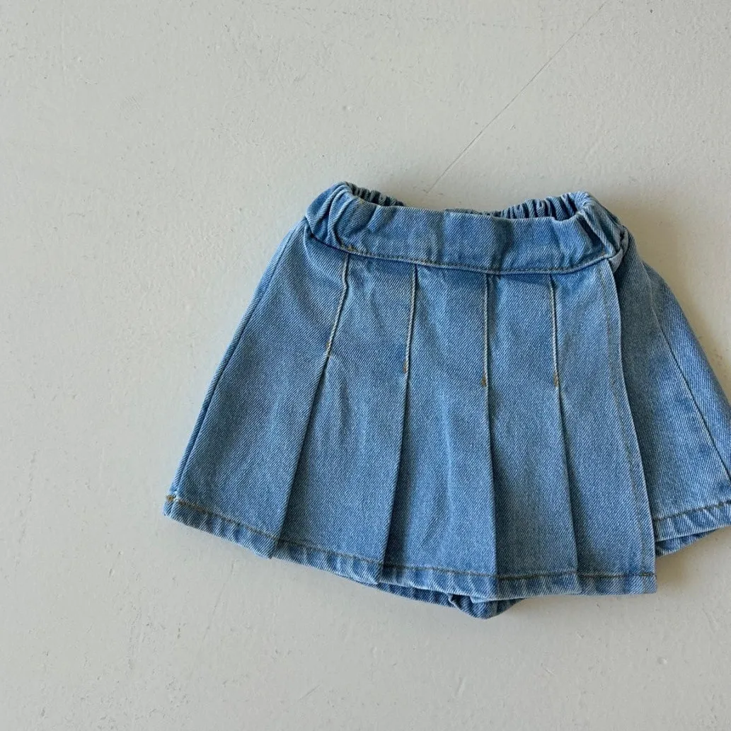 Girls Denim Skort