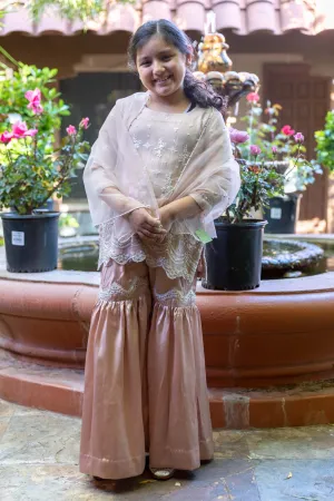 Girls Silk Garara Suit