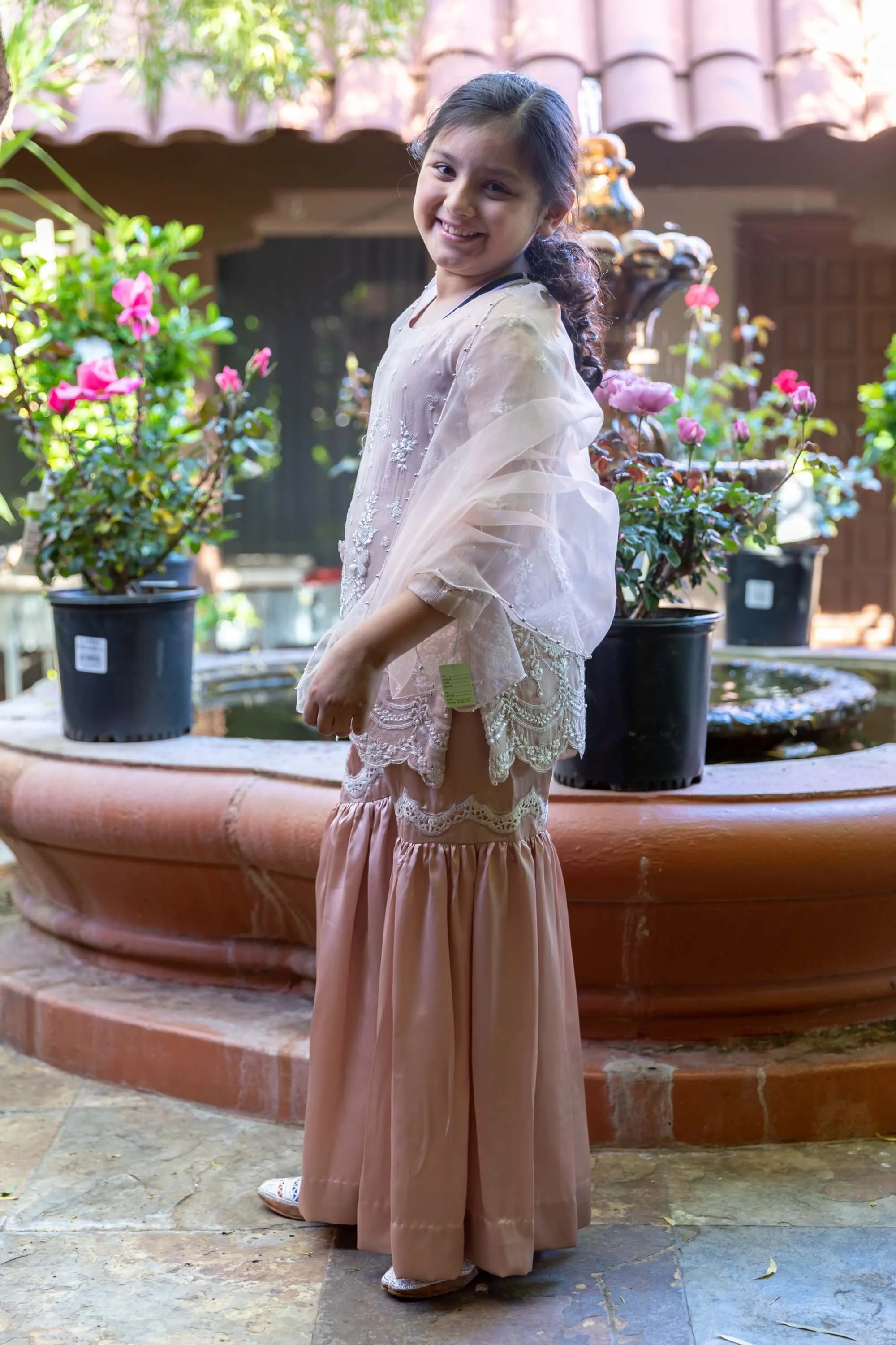 Girls Silk Garara Suit
